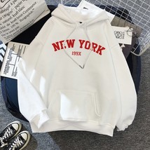 2022 Women Hoodies Sweatshirt Fashion NEW YORK Print Hoodie Lady Casual Pullover - £48.04 GBP