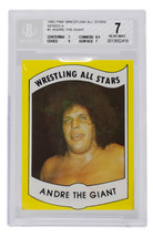 Andre The Giant 1982 PWE Wrestling All Stars Card #1 Near Mint 7 BAS 416 - £772.83 GBP