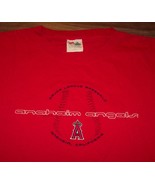 VINTAGE  ANAHEIM ANGELS Embroidered MLB BASEBALL T-Shirt Majestic MENS L... - €17,05 EUR