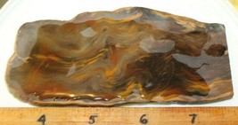 Roostertail  Agate Slab From Mexico Great For Making Jewelry Crafts Display - $20.00