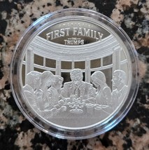 Trump America&#39;s The First Family Dinner 1 Oz Silver Round .999 Fine Limi... - £46.45 GBP