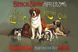 Bench show. New England Kennel Club by The Forbes Co. - Art Print - £17.29 GBP+