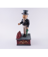 VINTAGE UNCLE SAM MECHANICAL BANK CAST IRON COIN - €25,18 EUR