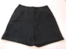 Rafaella Ladies Women&#39;s Shorts Short Size 12 Black Flat Front GUC Pre-owned - $18.01