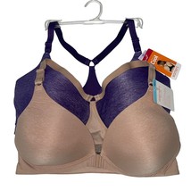 Warner&#39;s Bra Wirefree Front Close Racerback Play It Cool Moisture Wicking RM4281 - £37.36 GBP+