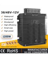 DC 36V 48V to 12V/13.8V 80A 100A dc Converter Step Down Power Cars Truck... - $2,478.55 MXN+