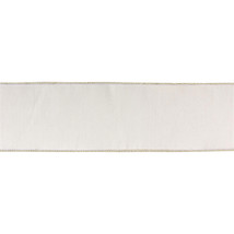 White Holiday Ribbon 4&quot; x 10 yds. - $970.77 MXN