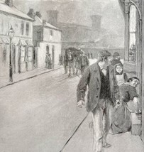 Workingmen&#39;s Cottages Near The Gas Works Victorian Print 1896 DWP2D - £7.42 GBP