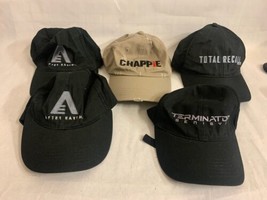 Lot of 5 Promo Adjustable Strap-back Baseball Hat Cap, After Earth, Chappie, ... - £38.65 GBP