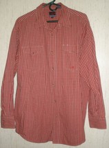 Excellent Mens Roper L/S Red Plaid Western Style Pearl Snap Shirt Size Xl - £19.82 GBP