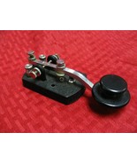 Speed-X 4-15-683 Morse Code Telegraph Key Works Good Metal Base BIG KNOB - $76.45 CAD