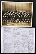 1943 Antique Us Naval Training Station Sampson Ny Co 313 Grad Photo Named - £54.49 GBP