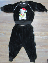 Vintage baby clothes 18 mth outfit 1980s sweat suit velour RARE HTF - £27.26 GBP