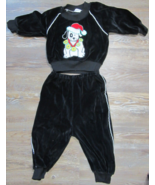 Vintage baby clothes 18 mth outfit 1980s sweat suit velour RARE HTF - $34.65