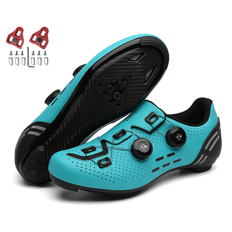 2024 New Road Cycling Sneaker Cleats Shoes Men Mtb Flat Mountain Bike Sh... - $194.89