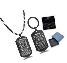 Tag Necklace from Mom and Dad with Best Wish Never I - $47.83