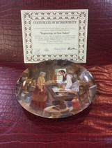Edwin Knowles LINCOLN MAN OF AMERICA PLATE 1987 Beginnings In New Salem ... - $24.99