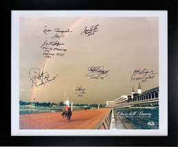 Churchill Downs Kentucky Derby Winners signed 16x20 Photo 7 sigs Custom Framing- - £199.33 GBP