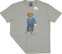 NEW!  Polo Ralph Lauren Golfer Bear T Shirt!   *Gray*  *Medium* (Golf, Golfing) - $79.99