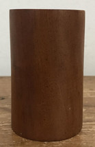 Vintage Mid Century Danish Modern Teak Wood Single Wooden Salt Pepper Sh... - $14.99