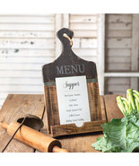 tabletop Menu Holder in distressed wood - $34.17 CAD