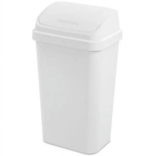 Sterilite 13 Gallon Plastic Swing Top Kitchen Trash Can - White - £41.01 GBP