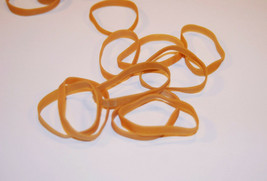 Rubber Tan Bands Size 2 1/2&quot; X 1/4&quot; For Shipping Bags - Fish, Snails, Plants - £5.08 GBP+