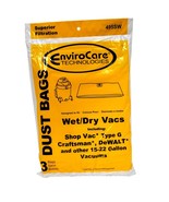 Envirocare Vacuum Bags Designed To Fit Type G Wet Dry Vacuums 495SW - $460.48 MXN