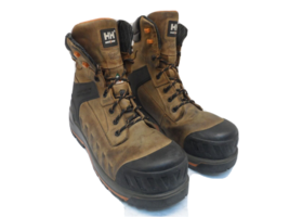 Helly Hansen Men&#39;s 8&quot; CTCP Leather Work Boots HHS212040 Brown Size 13M - £68.32 GBP