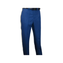 Men INSERCH premium Soft Linen Breathable Pants LS29116 Royal Blue image 3
