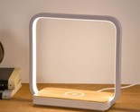 Bedside Lamp Qi Charger Led Desk Lamp With Touch Control 3 Light Hues,Ta... - $64.59