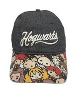 Harry Potter Chihi Hogwarts Hat Baseball Cap Strap Back Gray Embroidered... - $16.65 CAD