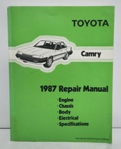 1987 Toyota Camry OEM Dealer Service Repair Shop Manual (Green) - £37.25 GBP