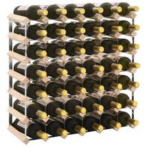 Wine Rack for 42 Bottles Solid Pinewood - £38.68 GBP