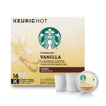 Starbucks Vanilla Flavored Coffee 22 to 132 Count Keurig Kcups Pick Any Quantity - £23.50 GBP+