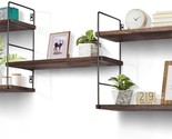 Houthvige Premium Floating Shelves With Sturdy Metal Frame Durable And M... - $46.92