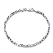 Solid 100%-S925 Sterling Silver Hemp Rope Bracelet Fine Jewelry Wedding Party Cr - £42.94 GBP