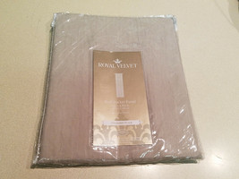 Royal Velvet Rod-Pocket Panel 50&quot; x 63&quot; Crushed Voile Soft Platinum Sheer (NEW) - £15.72 GBP