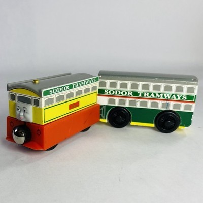Thomas &amp; Friends Wooden Railway Flora &amp; Tram Train Tank Engine Learning ... - $29.99