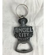 NEW Angel City Brewery Metal Beer Bottle Opener Keychain 3&quot; X 1 3/4&quot; - £5.57 GBP