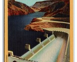 Arizona Spillway and Highway Bridge Boulder Dam Nevada NV UNP Linen Post... - $2.63