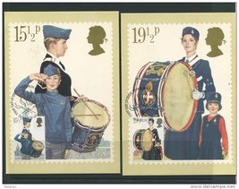 Great Britain 1982 (2) Maxi Cards Youth Organization Scouting - £7.88 GBP