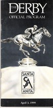 1999 - April 3rd - Santa Anita Park program in MINT Condition - CHRISMATIC - £31.23 GBP