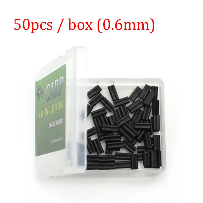 50PCS Carp Fishing Accessories Crimps 0.6mm 0.7mm Fit Fluoro Stiff Link ... - $543.78 MXN
