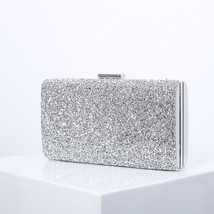 Silver Crossbody Bag Evening Purse Clutch Party Handbags for Women Designer Shou - £35.40 GBP