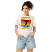Unisex Organic Mid-Light T-Shirt – I Don’t Stop Vintage White - $49.99