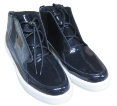 Nike Air Jordan Men’s Grown Black Sail Patent Leather Retro Size 9.5 NEW - £61.88 GBP