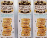 3x Trader Joe&#39;s These Sprinkles Walk Into A Sandwich Cookies 6oz Each 08... - $32.71