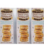 3x Trader Joe&#39;s These Sprinkles Walk Into A Sandwich Cookies 6oz Each 08... - £25.73 GBP