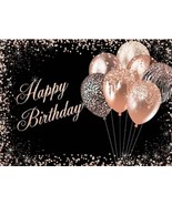 Happy Birthday Digital Photo Print Vinyl Backdrop Big size 8&#39; x 8&#39; ft - $507.63 MXN